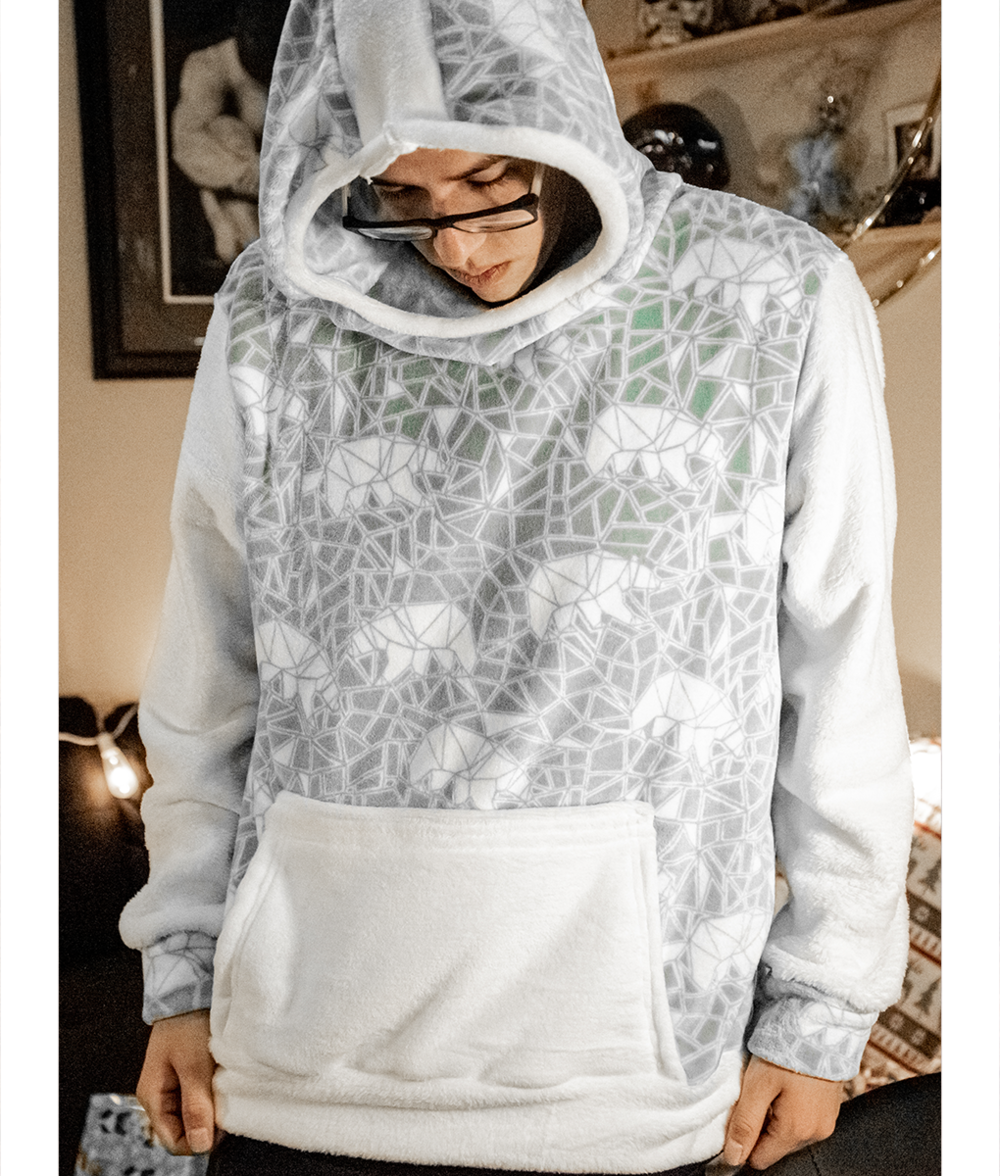 Fluffy christmas hoodie store