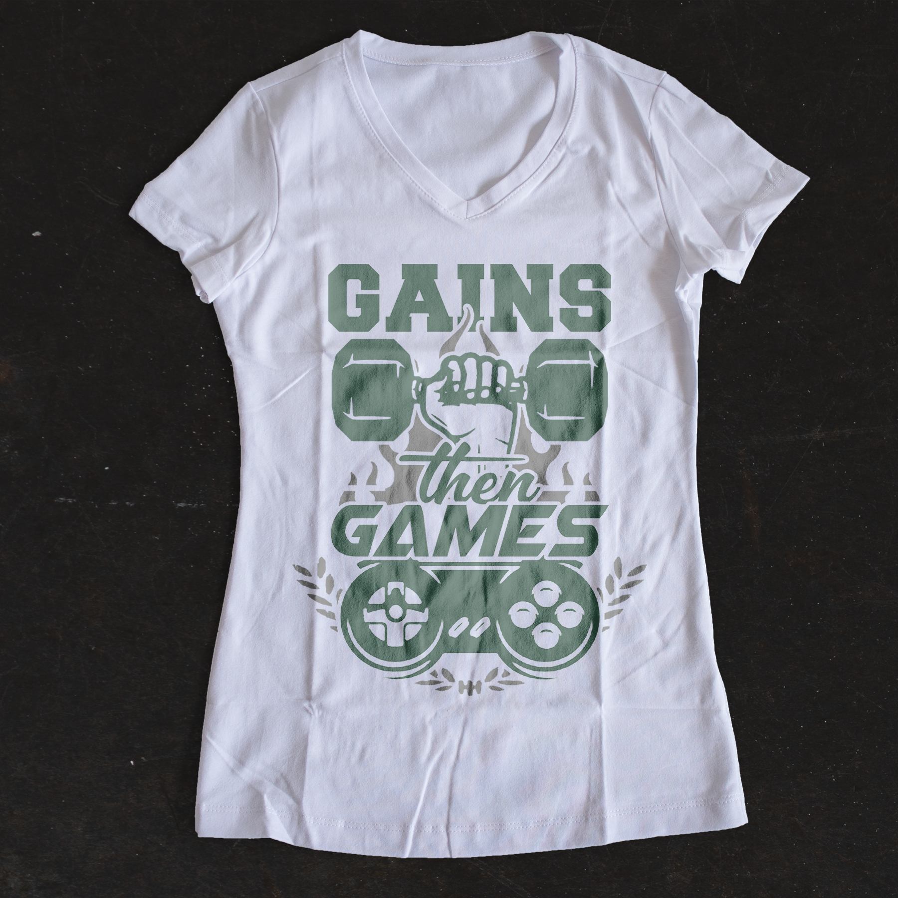 Just One More Athletics - Gains Then Games - Women's Shirt